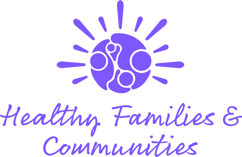 Healthy Families & Communities logo in purple